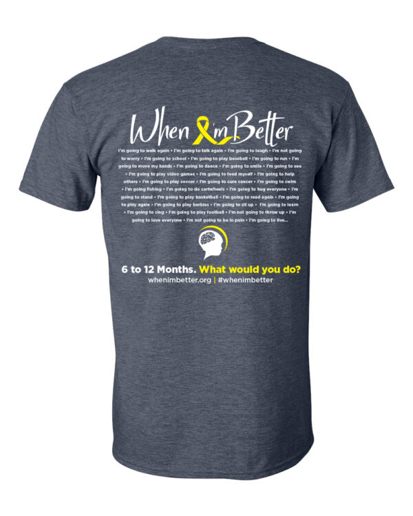 Heather Navy T-Shirt - Image 2